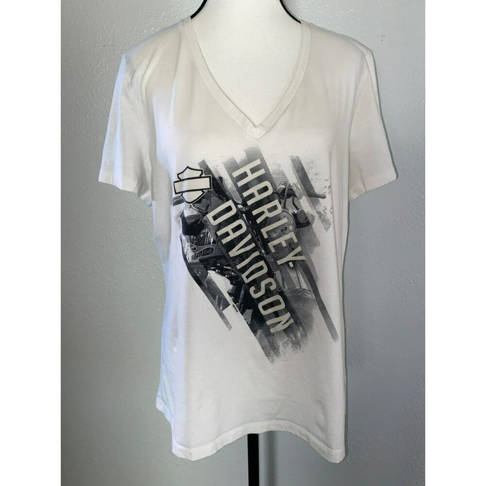 Harley-Davidson Salem, Oregon White Tshirt Size L